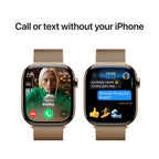 Apple Watch Series 10 46mm Gold Titanium Case GPS + Cellular Sport Band (S/M) (Milanese)