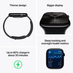 Apple Watch Series 10 42mm Silver Aluminium Case GPS + Cellular Sport Band (S/M) 