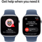Apple Watch Series 10 42mm Silver Aluminium Case GPS + Cellular Sport Band (M/L) 