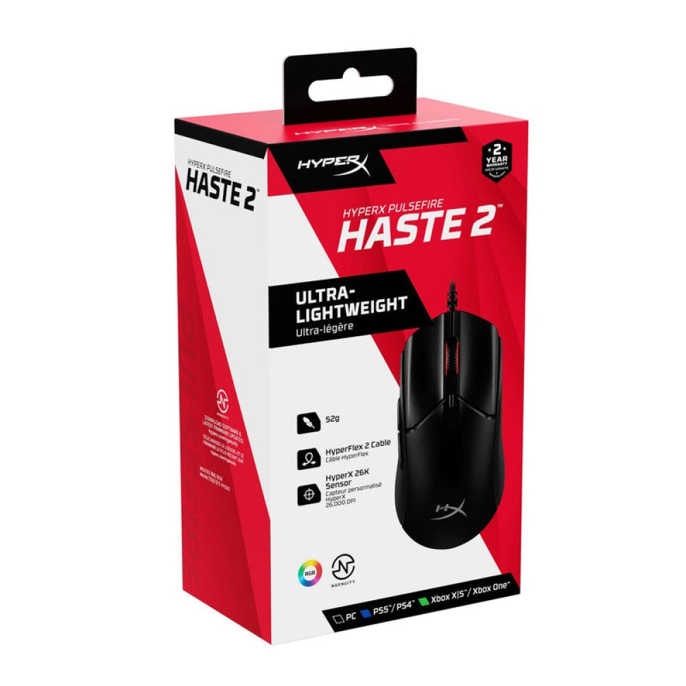 HyperX Pulsefire Haste 2 Wired Gaming Mouse (Black) 