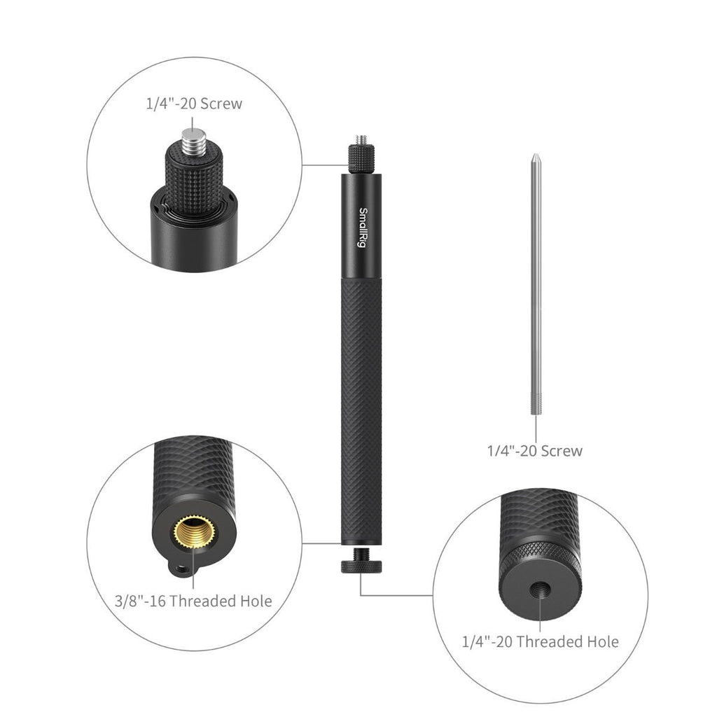 SmallRig Selfie Stick Support for Action Cameras (120cm / 47in) 6319`
