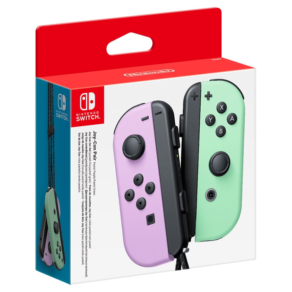  Nintendo Switch Joy Con Pastel Purple and Pastel Green Controller Pair