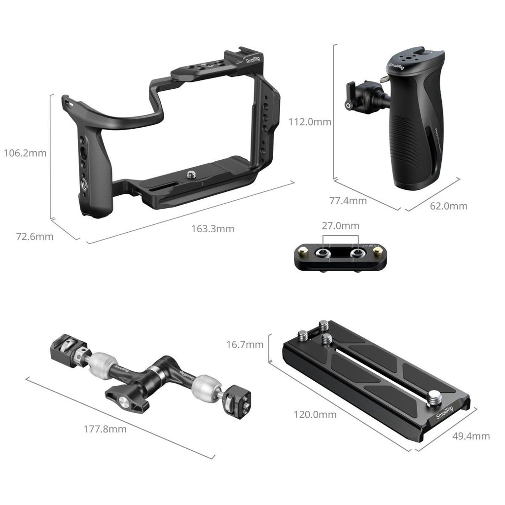 SmallRig "HawkLock" Quick Release Vertical Shooting Cage Kit for Canon EOS R6 V 6382`
