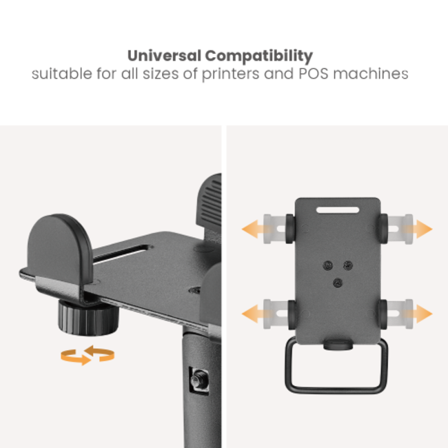 Brateck POS Mounting Solution For Dual Screens (with keyboard tray)