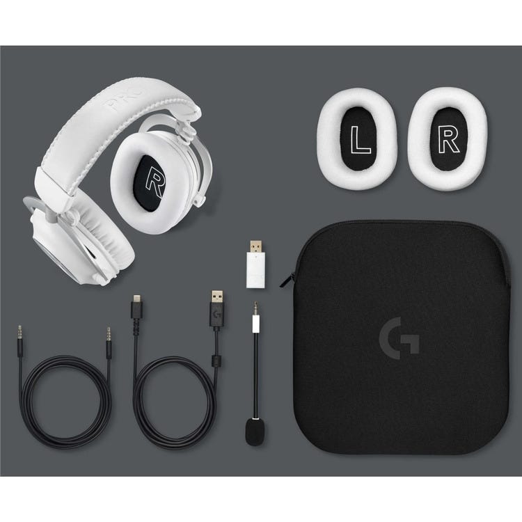 Logitech G PRO X 2 LIGHTSPEED Wireless Gaming Headset (White) 
