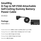 SmallRig D-Tap to NP-F550 Dummy Battery Power Cable 6415