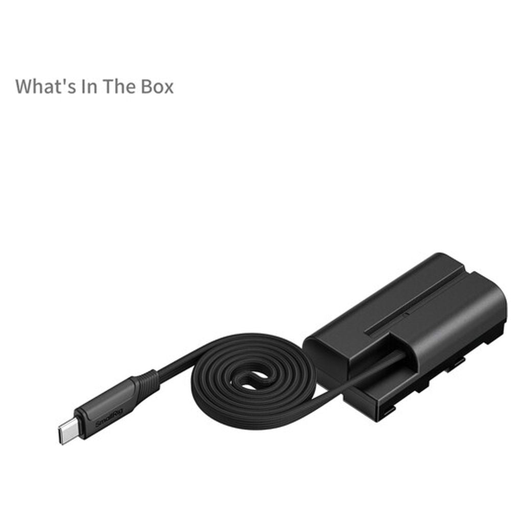SmallRig Dummy Battery Power Cable for USB-C for NP-F550 6416