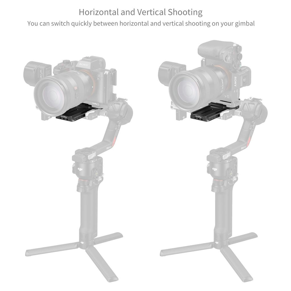 SmallRig Quick Release Mount Plate with Manfrotto-to-Arca Type Plate for DJI DRS / RS 2 / RSC 2 / RS 3 / RS 3 Pro / RS 4