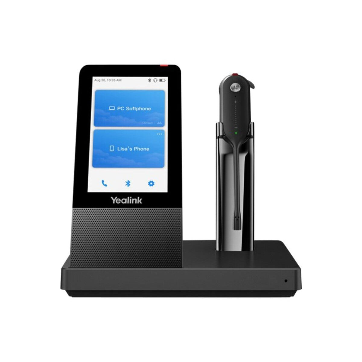 Yealink WH67 MS Convertible DECT Wireless Headset with Base Station