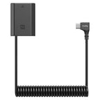SmallRig Dummy Battery Power Cable for USB-C for Sony NP-FZ100 6539