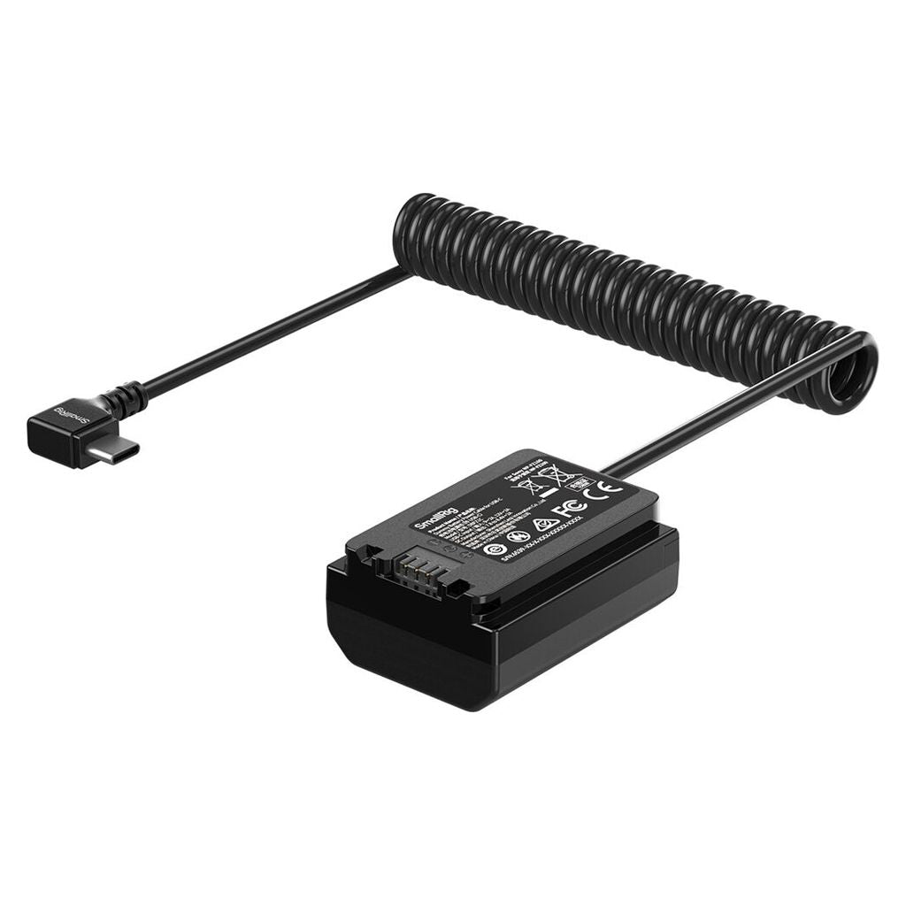 SmallRig Dummy Battery Power Cable for USB-C for Sony NP-FZ100 6539