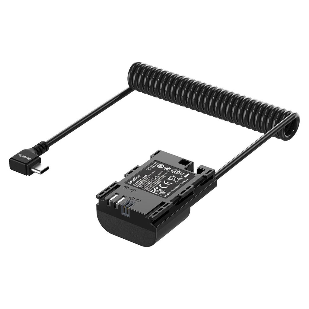 SmallRig Dummy Battery Power Cable for USB-C for Cannon LP-E6P 6540