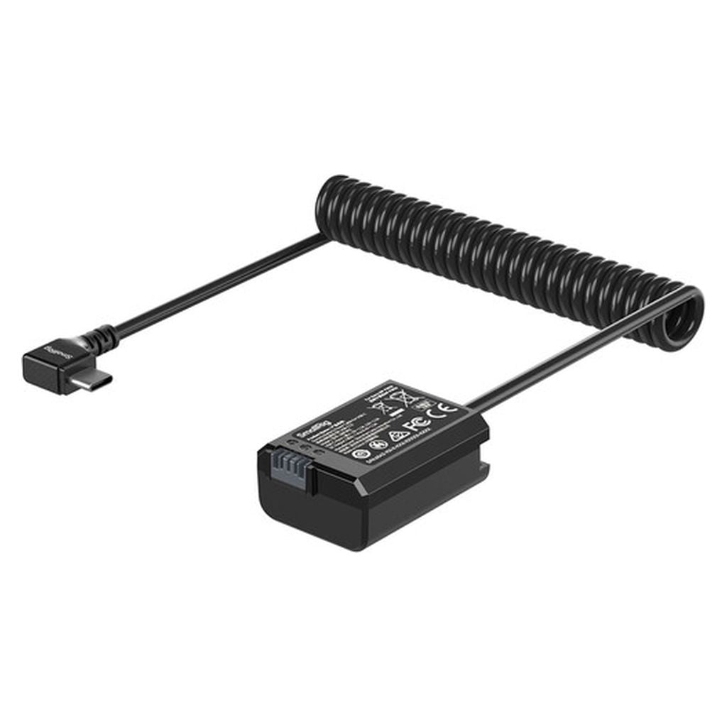 SmallRig Dummy Battery Power Cable for USB-C for Sony NP-FW50 6542