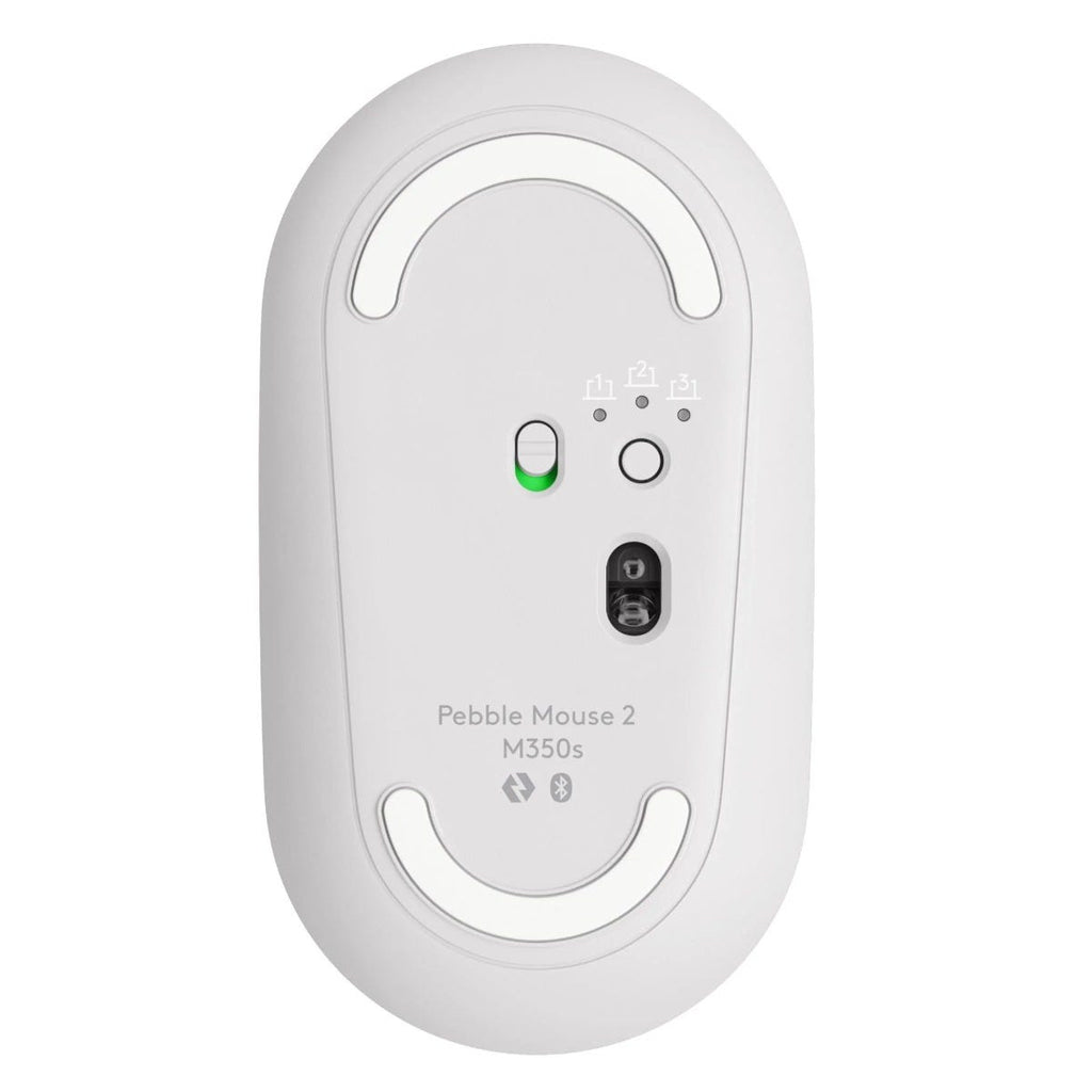 Logitech M350s Pebble Wireless Mouse (White)