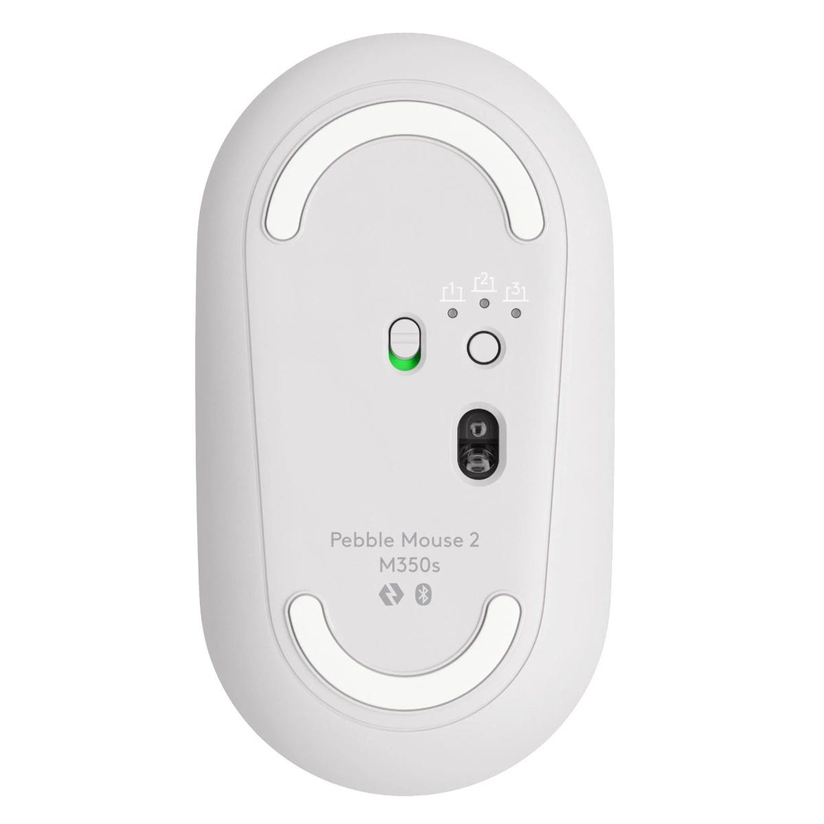 Logitech M350s Pebble Wireless Mouse (White)