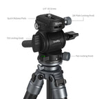 SmallRig Ultra-Light Travel Video Carbon Fiber Tripod 6599