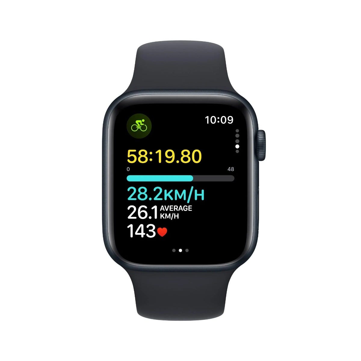 Apple Watch SE 44mm Midnight Aluminium Case GPS (M/L) (2023)