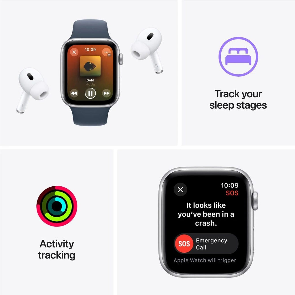Apple Watch SE 44mm Midnight Aluminium Case GPS (M/L) (2023)