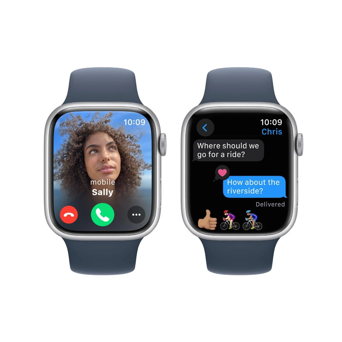 Apple Watch Series 9 45mm Silver Aluminium Case GPS (S/M)