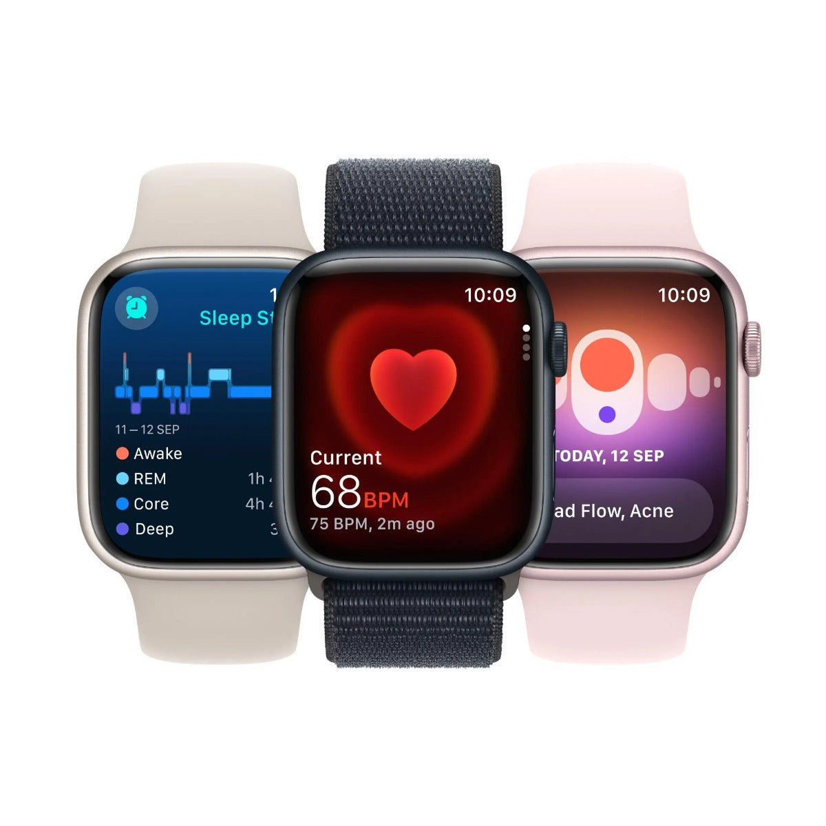 Apple Watch Series 9 45mm Silver Aluminium Case GPS (S/M)