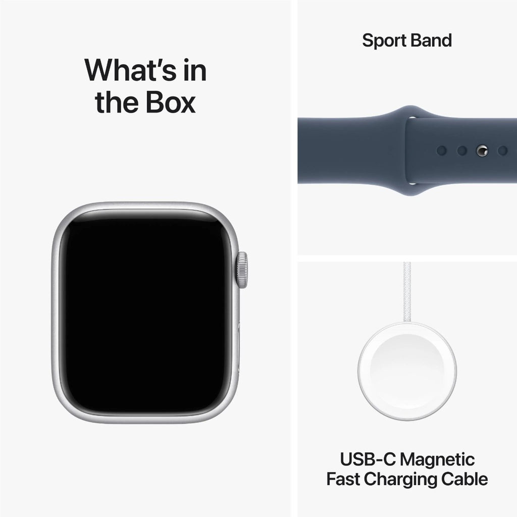 Apple Watch Series 9 45mm Silver Aluminium Case GPS (S/M)