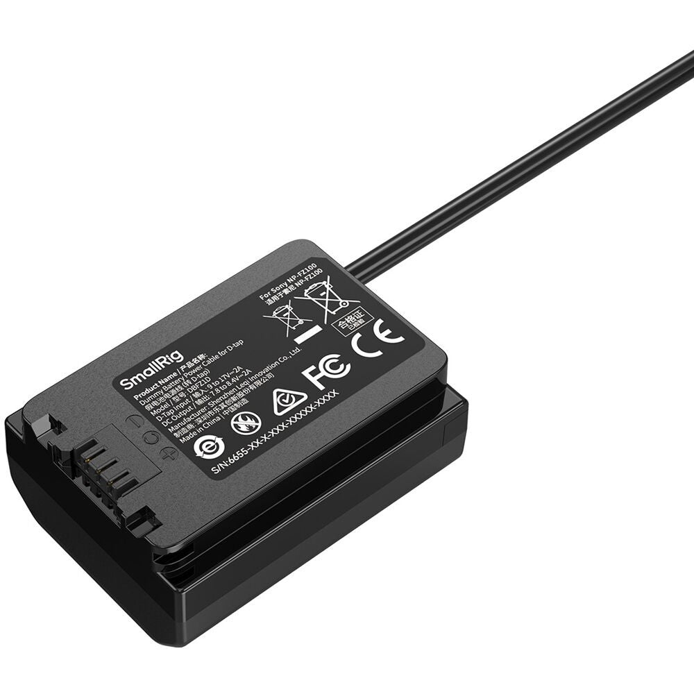 SmallRig Dummy Battery Power Cable for D-tap for Sony NP-FZ100 6655
