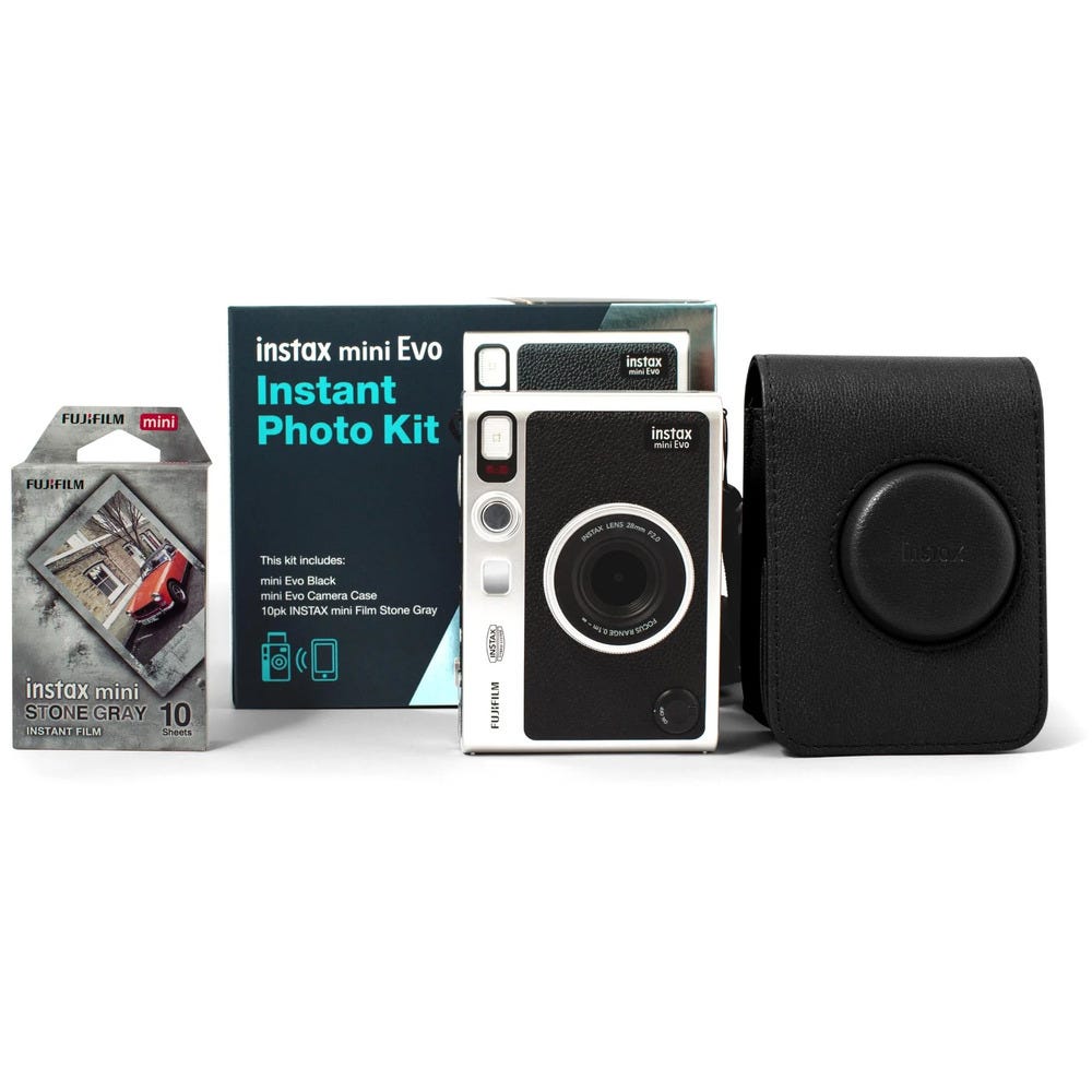 Fujifilm INSTAX Mini Evo Camera Bundle Black 