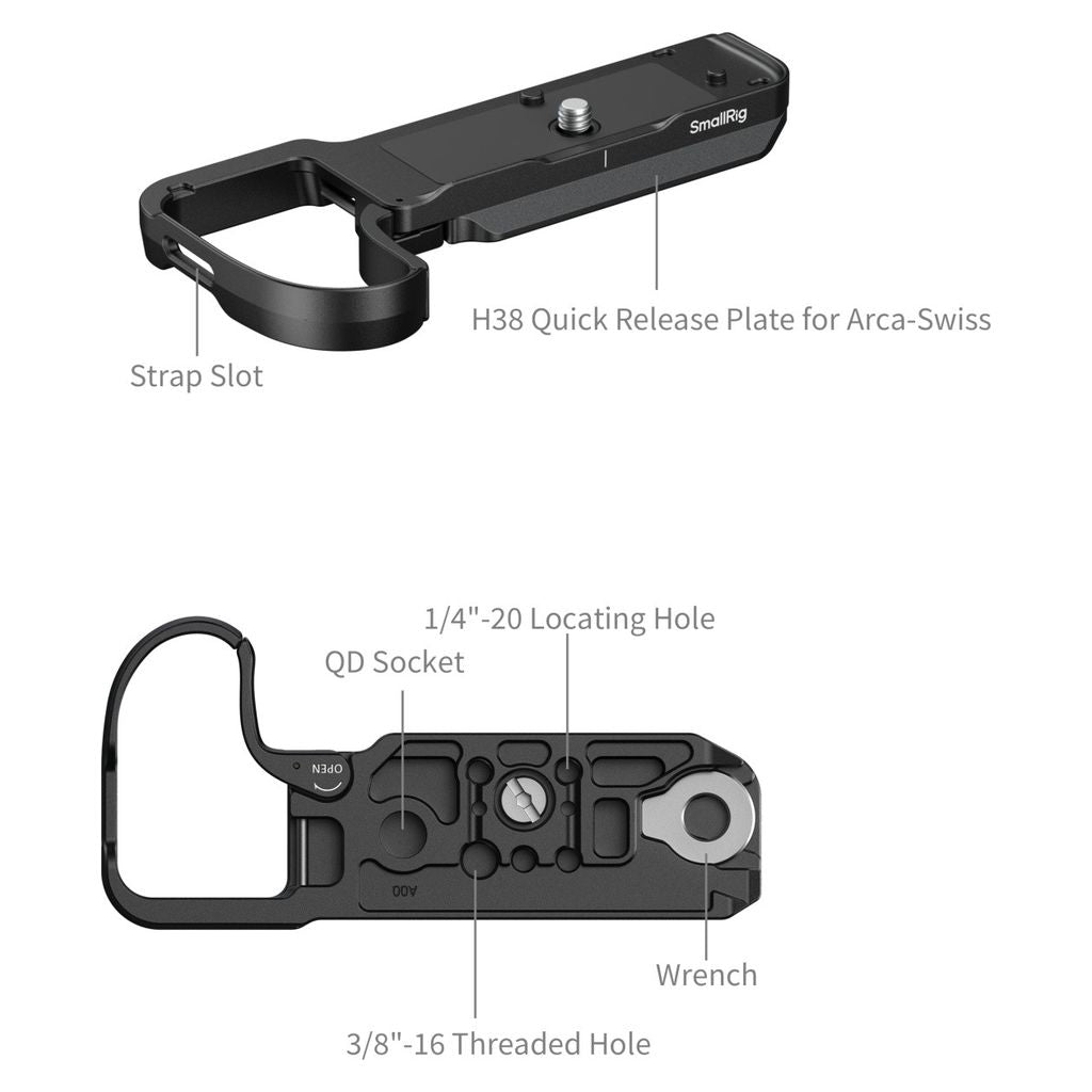 SmallRig Bottom Mount Plate for Nikon Z5IIC (Black) 6695