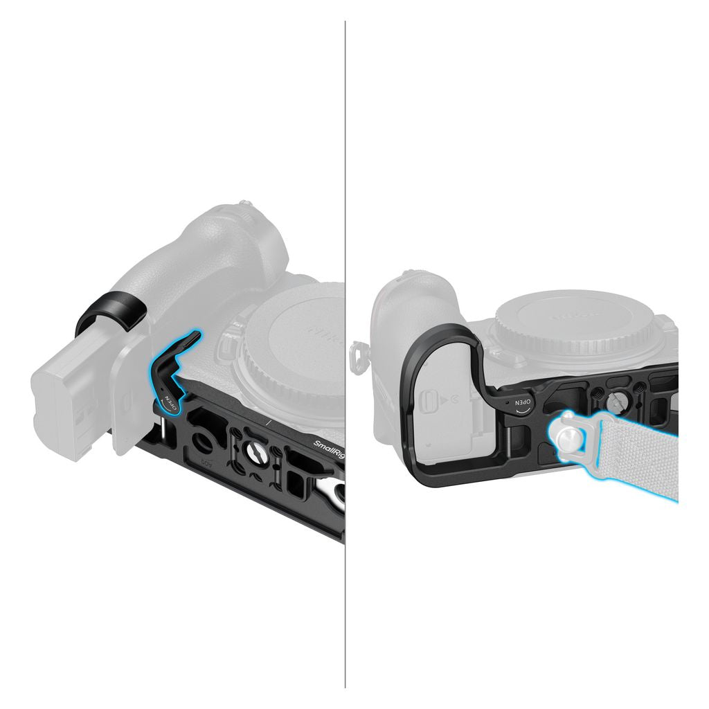 SmallRig Bottom Mount Plate for Nikon Z5IIC (Black) 6695