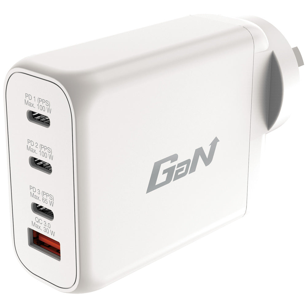 Verbatim USB Charger 100W 3C+1A GaN 95% PCR - White