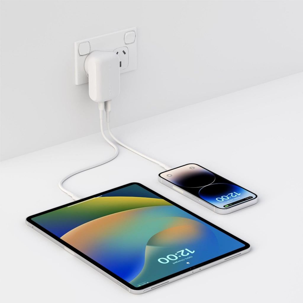 Belkin 42W USB-A + USB-C Wall Charger w/PPS & PD (White)