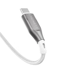Cygnett Armoured 2m USB-C to USB-A Cable (White) 