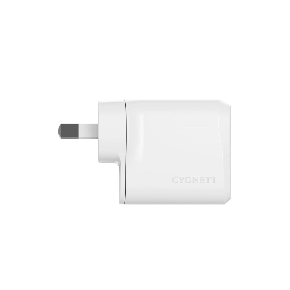Damaged Box Cygnett PowerPlus 30W Single Port GaN USB-C Wall Charger - White