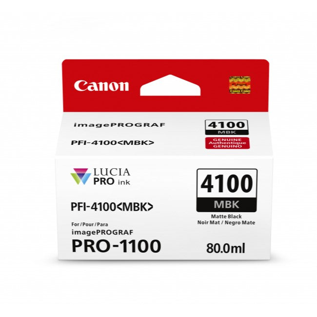 Canon PFI-4100MBK Matte Black Ink Cartridge - 80ml
