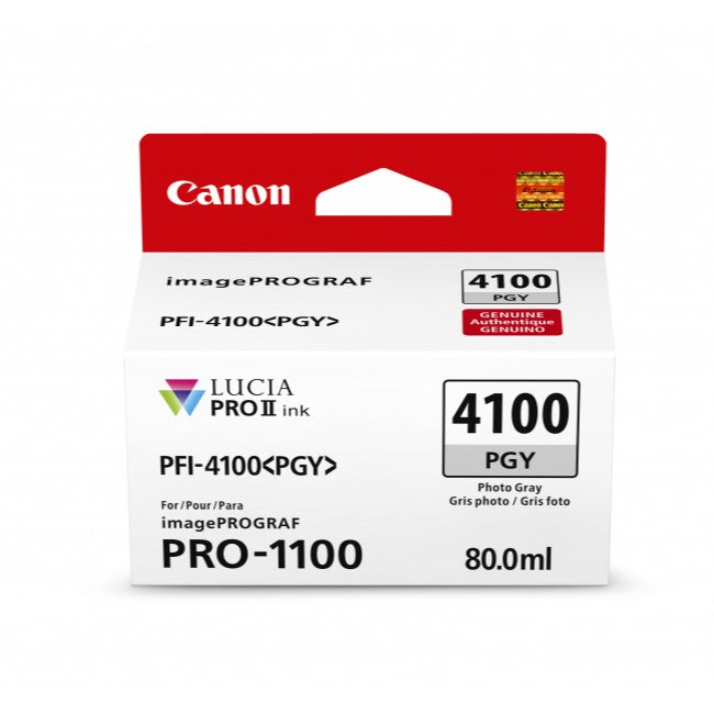 Canon PFI-4100PGY Photo Gray Ink Cartridge - 80ml
