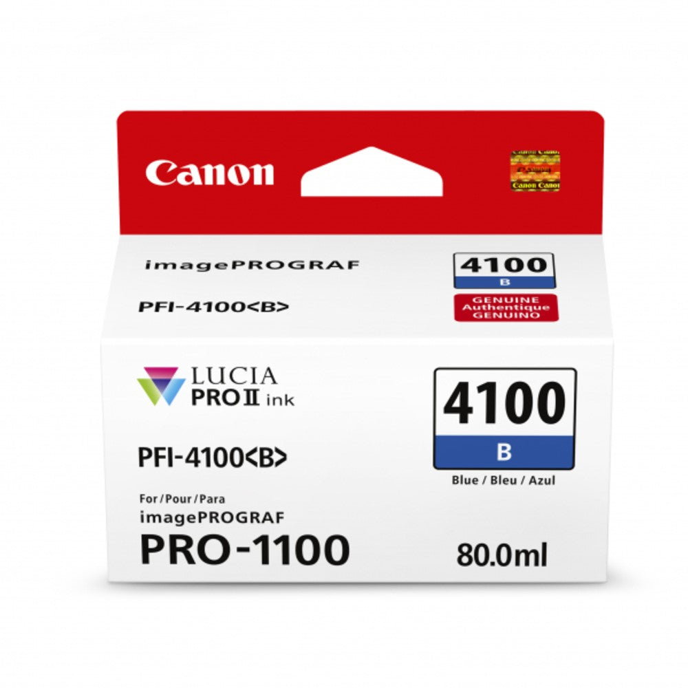 Canon PFI-4100B Blue Ink Cartridge - 80ml 