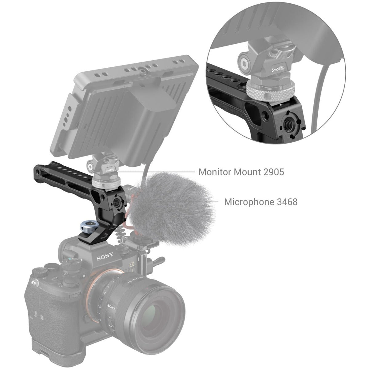 SmallRig Top Handle with Cold Shoe Lite