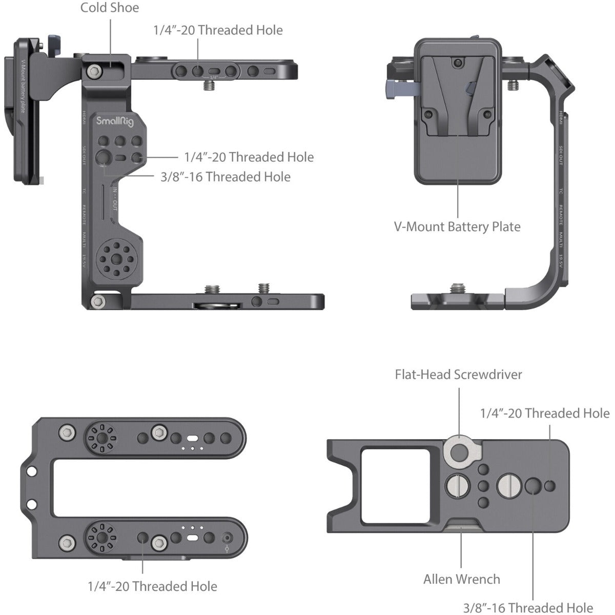 SmallRig Cage Kit for Sony FX6 4124