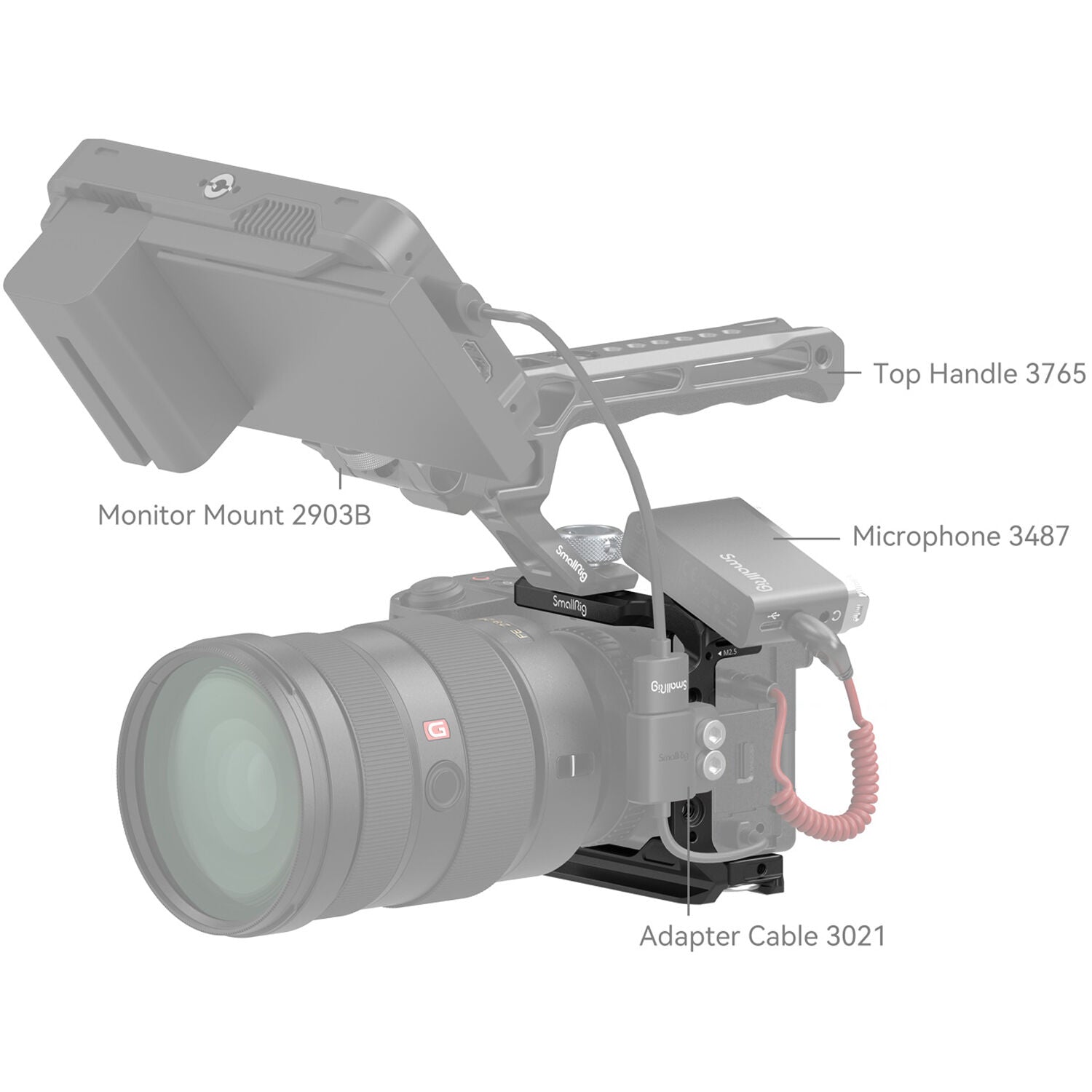 SmallRig Half Cage for Sony Alpha 6700 / 6600 / 6500 / 6400