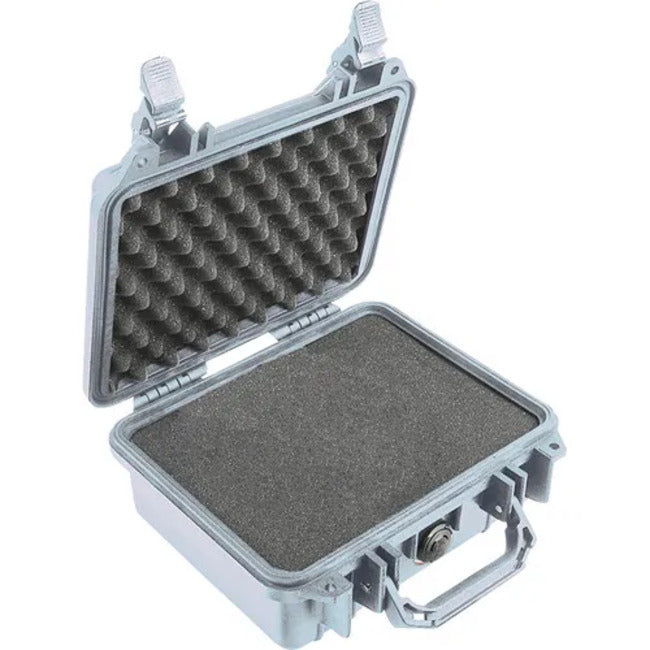 Pelican 1200 Case - Silver with Foam