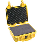 Pelican 1200 Case with Foam - Yellow
