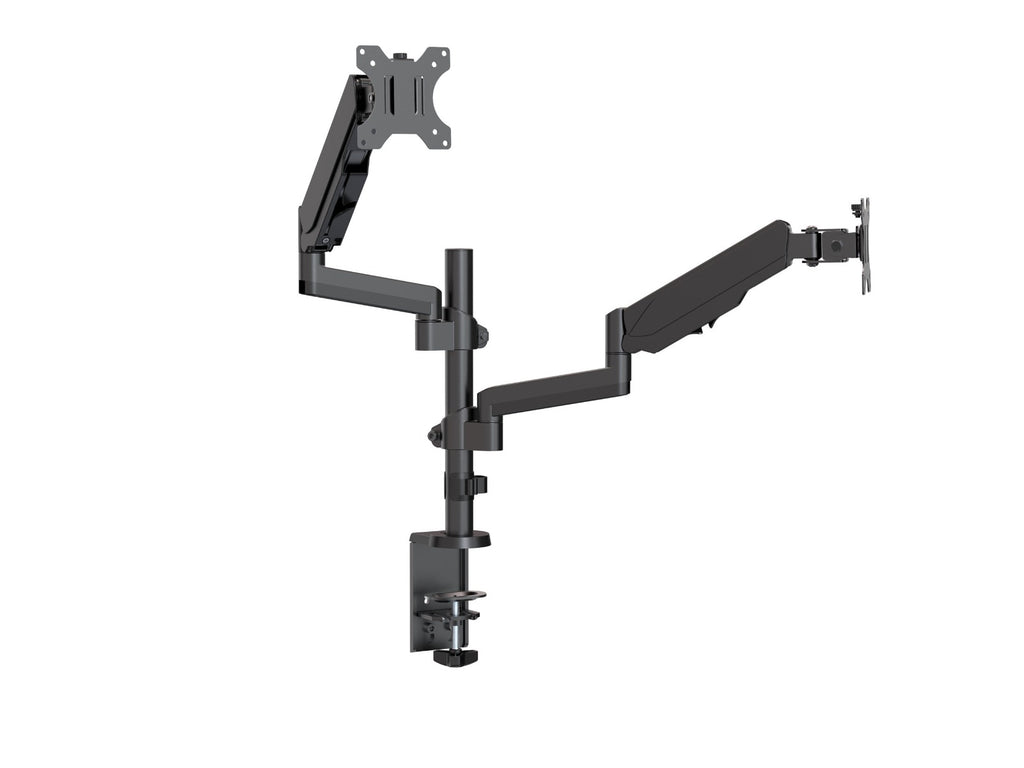Brateck Dual Monitor Full Extension Gas Spring Dual Monitor Arm 17"-32"