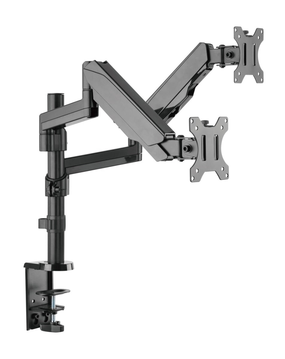 Brateck Dual Monitor Full Extension Gas Spring Dual Monitor Arm 17"-32"
