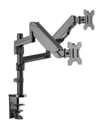 Brateck Dual Monitor Full Extension Gas Spring Dual Monitor Arm 17"-32"