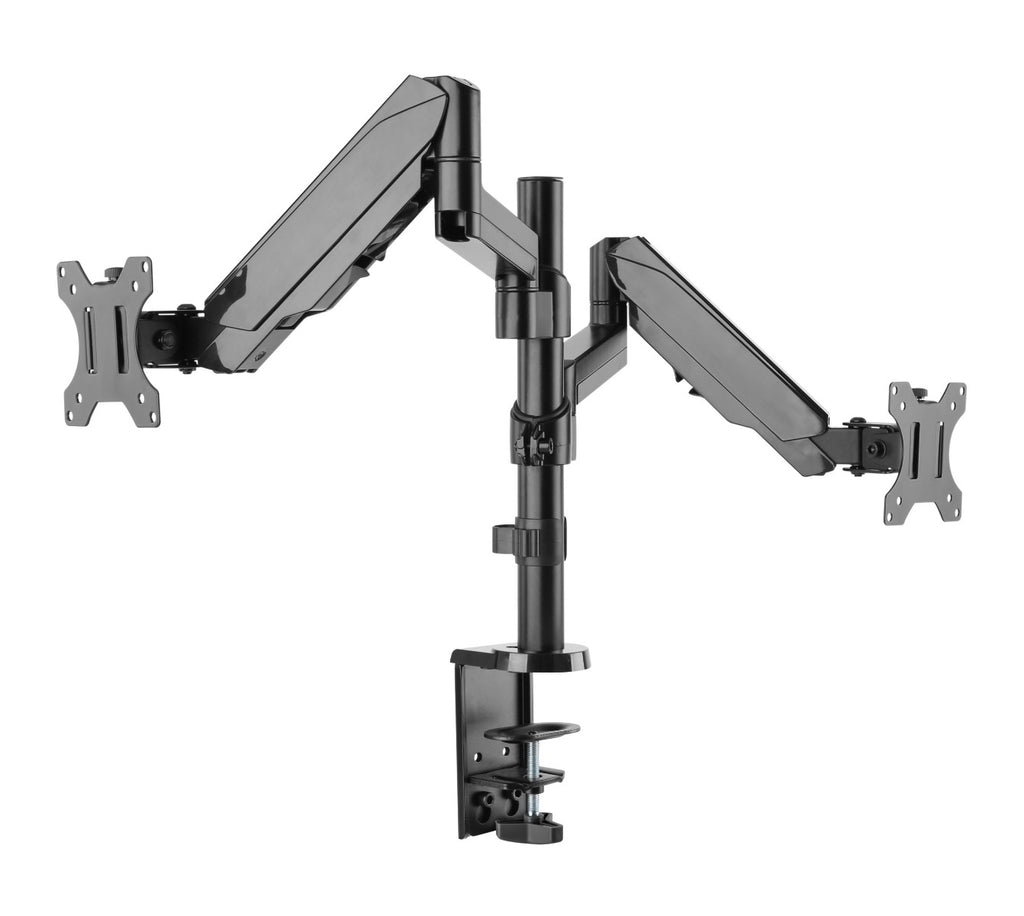 Brateck Dual Monitor Full Extension Gas Spring Dual Monitor Arm 17"-32"