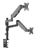 Brateck Dual Monitor Full Extension Gas Spring Dual Monitor Arm 17"-32"