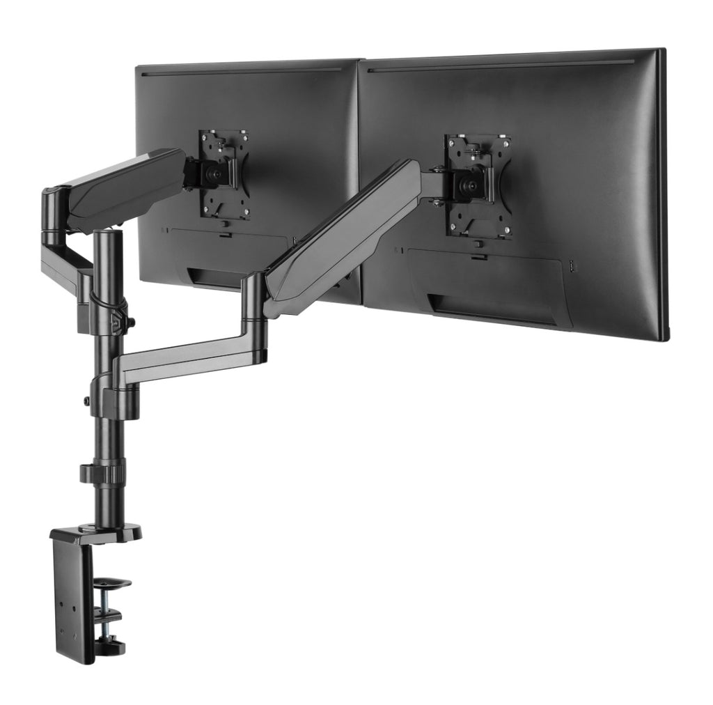 Brateck Dual Monitor Full Extension Gas Spring Dual Monitor Arm 17"-32"