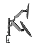 Brateck Dual Monitor Full Extension Gas Spring Dual Monitor Arm 17"-32"