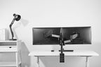 Brateck Dual Monitor Full Extension Gas Spring Dual Monitor Arm 17"-32"