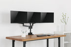 Brateck Triple Monitor Aluminum Slim Pole Held Mechanical Spring Arm 17"-27"